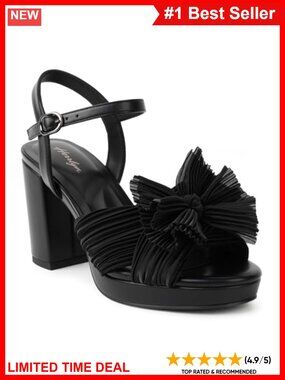 Kitten Heels for Women Square Toe Sandals Comfortable Backless Heels Slip On